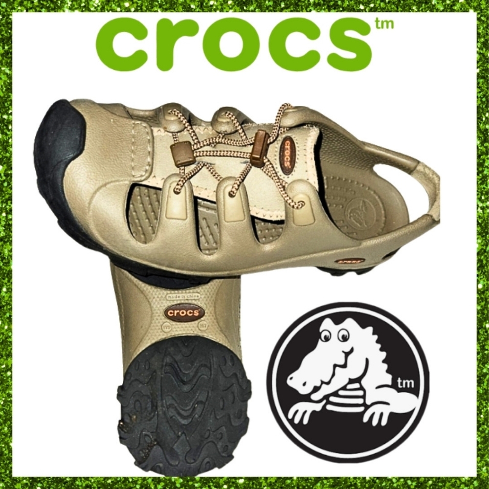 CROC Bite Trail Blazer River Hiking Sport Fisherman Sandals Clog Women 9